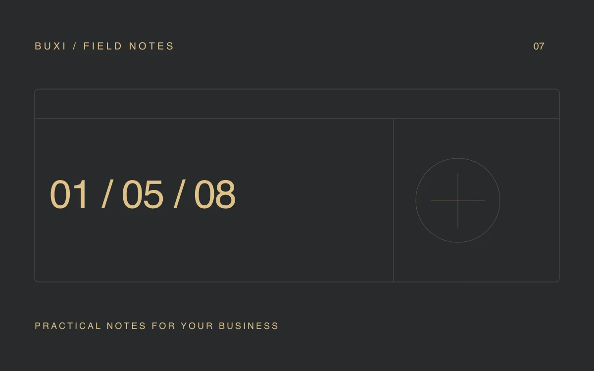 Buxi Field Notes: One page or five? Choosing the right website size